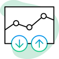 Icono de CFD de forex